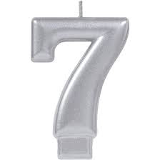 Candle Number Silver