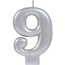 Candle Number Silver