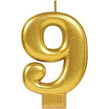 Candle Number Gold