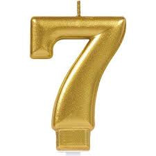 Candle Number Gold