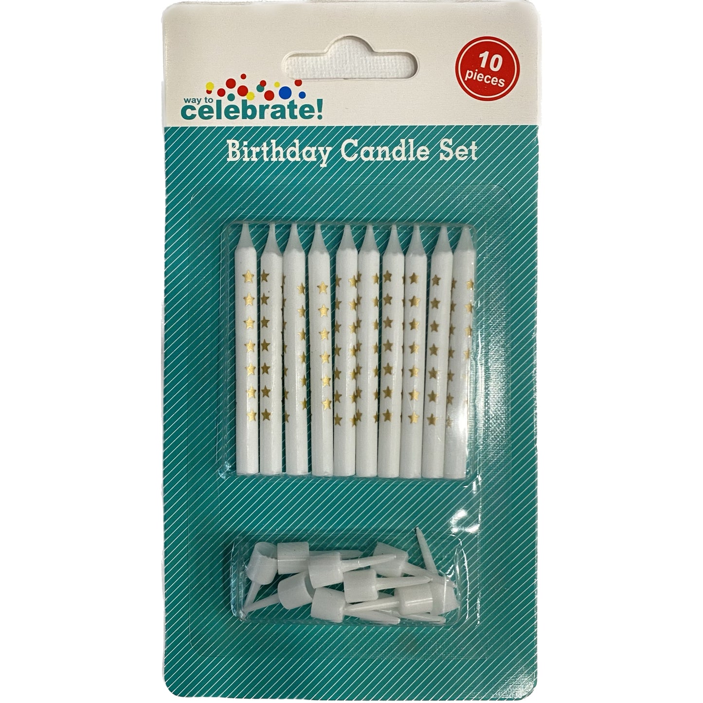 White-Gold Candles Set