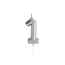 Candle Number Silver