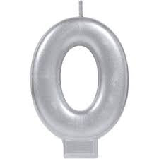 Candle Number Silver