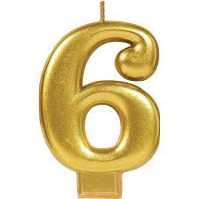 Candle Number Gold