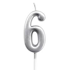 Candle Number Silver