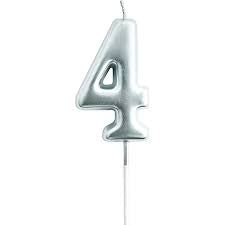 Candle Number Silver