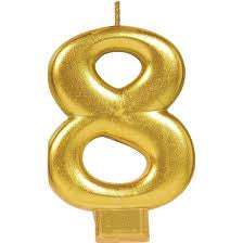 Candle Number Gold