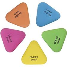 Doms Triangle Colored Eraser