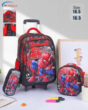 Load image into Gallery viewer, Momolly El Emlaq TROLLEY School Bag Set + Lunch Bag + Pencil Case 16inch