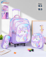 Load image into Gallery viewer, Momolly El Emlaq TROLLEY School Bag Set + Lunch Bag + Pencil Case 18inch