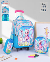 Load image into Gallery viewer, Momolly El Emlaq TROLLEY School Bag Set + Lunch Bag + Pencil Case 16inch