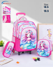 Load image into Gallery viewer, Momolly El Emlaq TROLLEY School Bag Set + Lunch Bag + Pencil Case 18inch