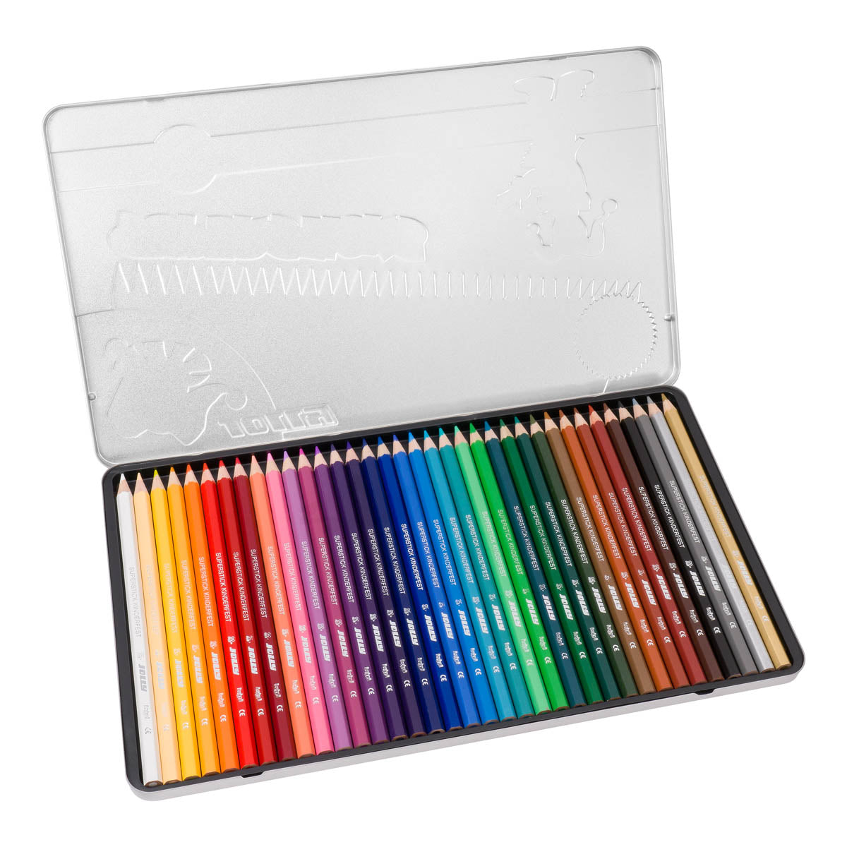 Jolly Colored Pencils 12 , 36 pcs with Metal Box