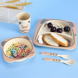 Bambo Kids fibre dinner set 5pcs