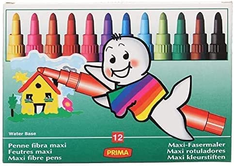Prima Jumbo Maxi tip Colored pens 6 , 12 , 24 pcs