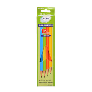 Power black lead 12 pencils box