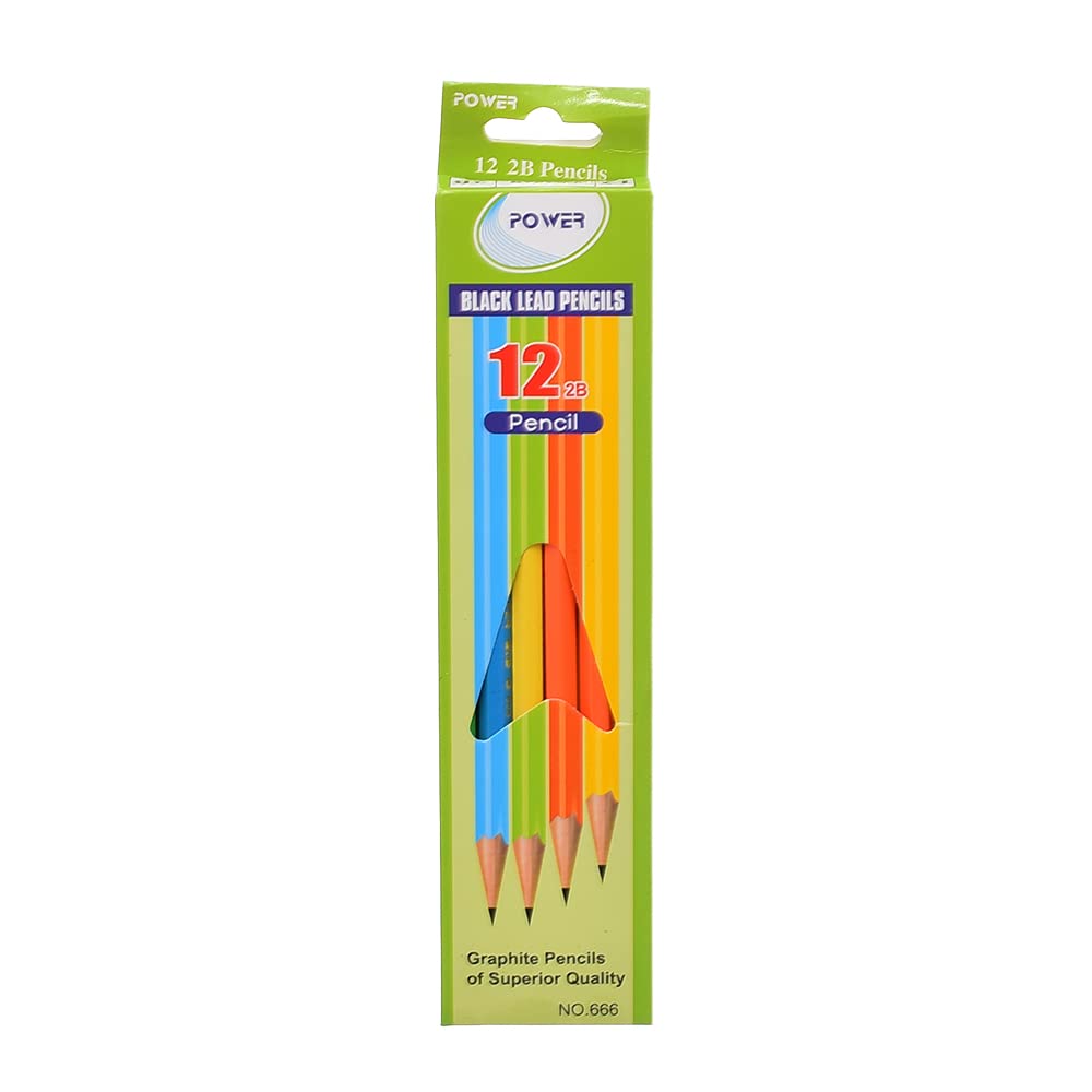 Power black lead 12 pencils box