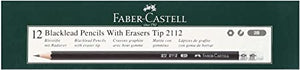 Faber Castle Pack of 12 Pencils with eraser