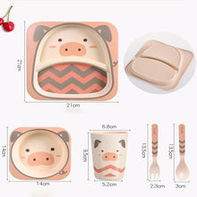 Load image into Gallery viewer, Bambo Kids fibre dinner set 5pcs
