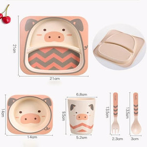 Bambo Kids fibre dinner set 5pcs