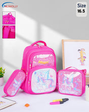 Load image into Gallery viewer, Momolly Seashell Stars School Bag Set + Lunch bag + Pencil case 17inch
