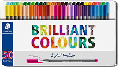 Staedtler Triplus Fine line 50 pcs with Metal box
