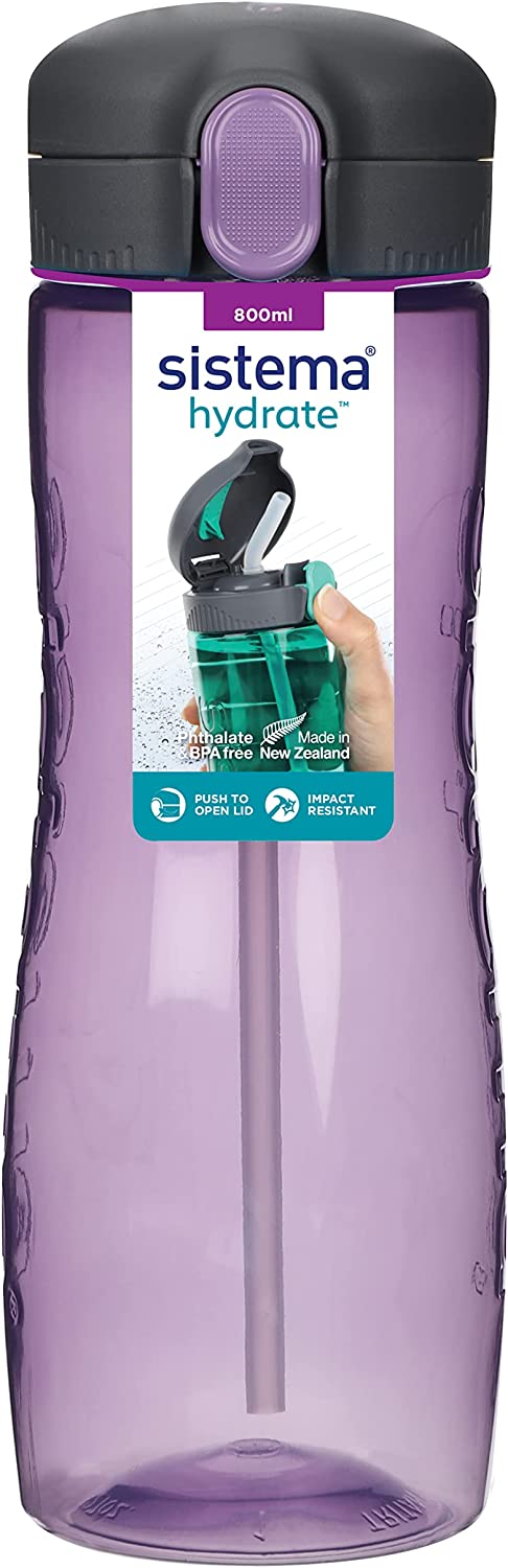 Sistema hydrate  Quick Flip bottle with straw 800ml