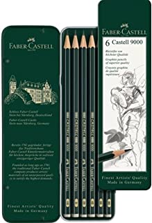 Faber Castle Art Set Pencils in Metal Box 6 , 12 pcs