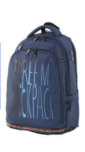Three M Smart School Bag + Pencil Case Size 20 - Dark Blue