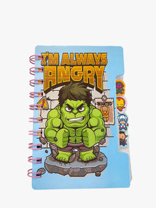Spiral Avengers Lined Notebook with Separators