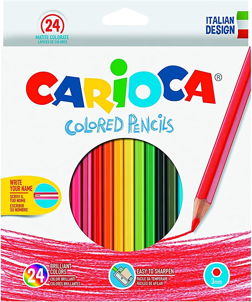 Carioca Pencil colors 6 ,12 , 24  pcs