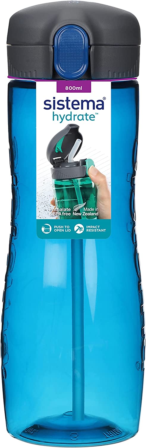 Sistema hydrate  Quick Flip bottle with straw 800ml
