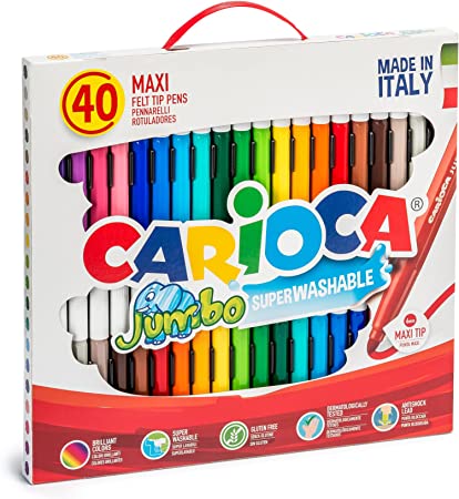 Carioca Jumbo Maxi tip color pens 6, 12 , 24 , 40 pens
