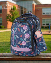 Load image into Gallery viewer, Three M Smart School Bag + Pencil Case 20inch Flory
