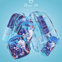 Load image into Gallery viewer, Three M School Bag Set + Lunch Bag + Pencil Case 18inch
