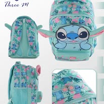 Load image into Gallery viewer, Three M 3D Characters School Bag Size 17inch
