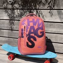 Load image into Gallery viewer, Three M Run Fast School Bag + Pencil Case 20inch Letters

