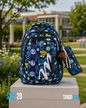 Load image into Gallery viewer, Three M Smart School Bag + Pencil Case 20inch Flory
