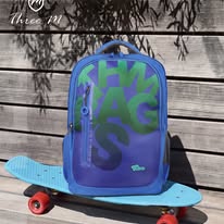 Load image into Gallery viewer, Three M Run Fast School Bag + Pencil Case 20inch Letters
