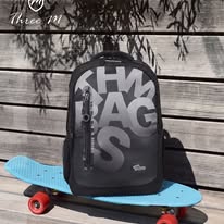 Load image into Gallery viewer, Three M Run Fast School Bag + Pencil Case 20inch Letters
