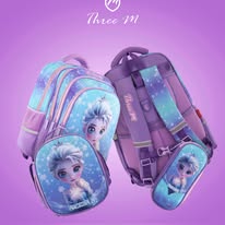 Load image into Gallery viewer, Three M School Bag Set + Lunch Bag + Pencil Case 18inch
