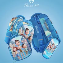 Load image into Gallery viewer, Three M School Bag Set + Lunch Bag + Pencil Case 18inch
