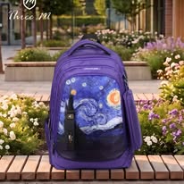 Load image into Gallery viewer, Three M Smart School Bag + Pencil Case 20inch Van Gogh
