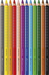 Faber Castle Jumbo colored pencils 12 pc