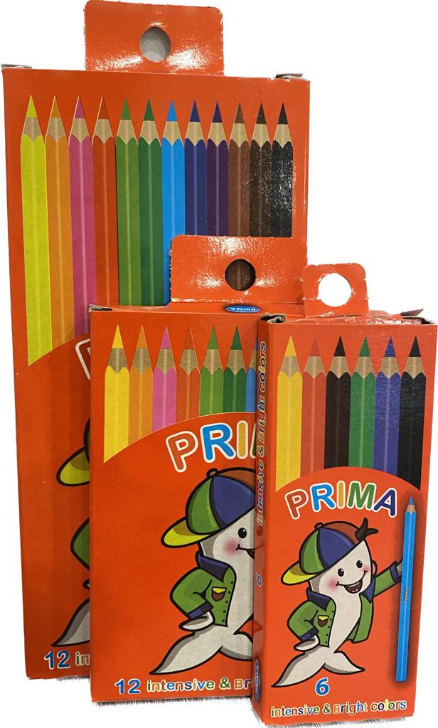 Prima Thin Colored Pencils 6, 12 pcs