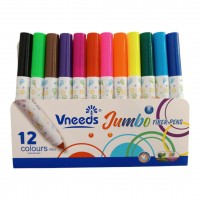 Vneeds Jumbo Fiber Tip 12 pens