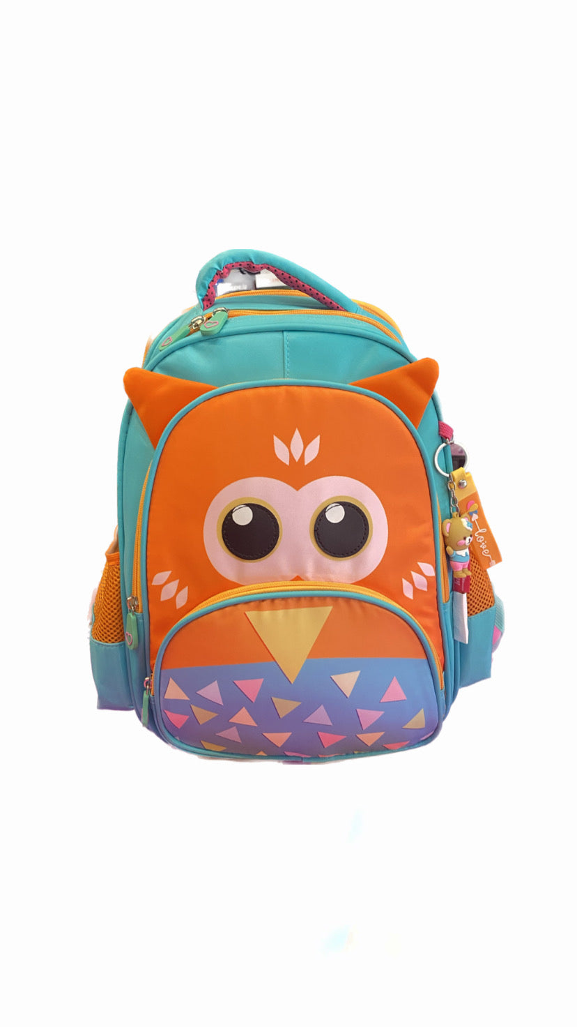 Owl Three M School Bag Size 16