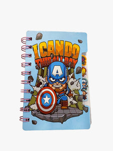 Spiral Avengers Lined Notebook with Separators
