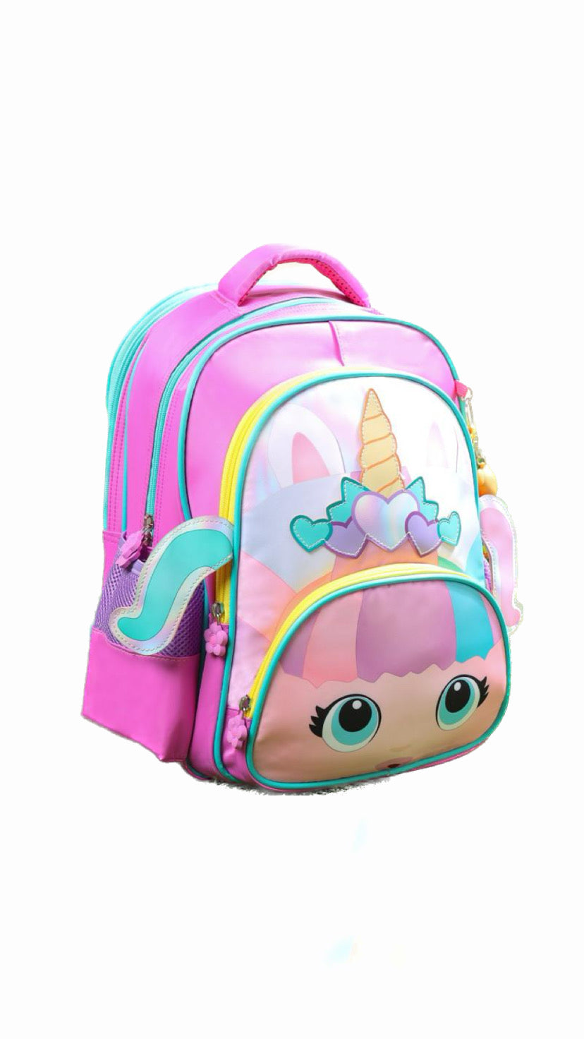 Unicorn Girl Three M School Bag Size 16