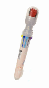 Multiple Colors Pen with Hearts Stamp